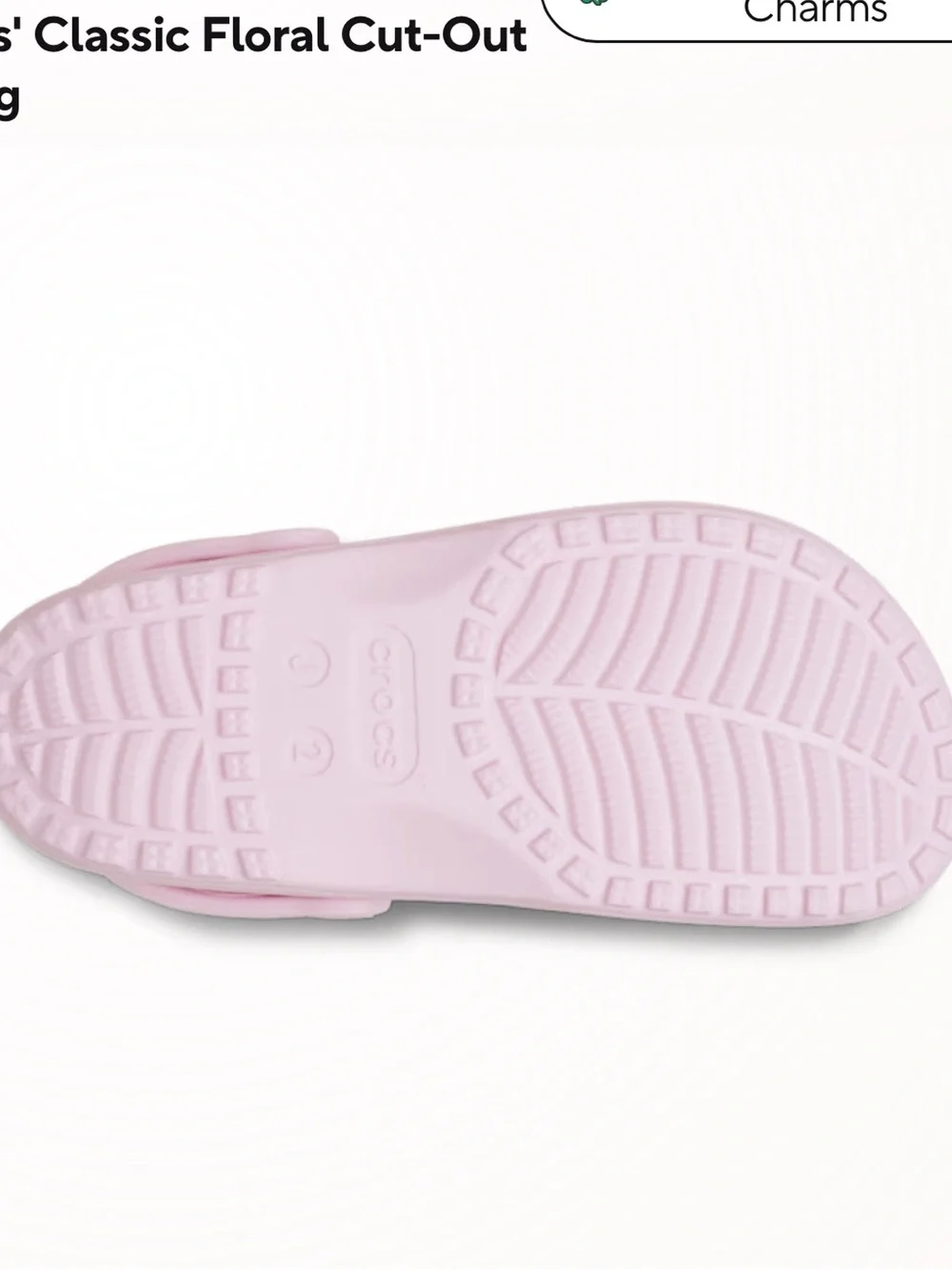 CROCS Kids Classic Clog Floral Cut Out
